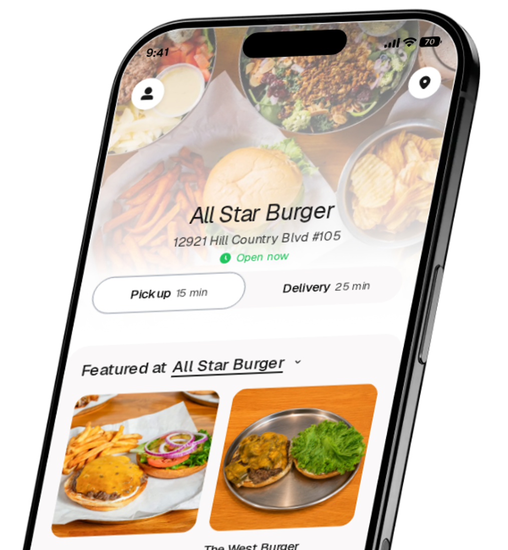 All Star Burger app preview