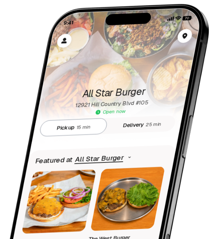 All Star Burger app preview